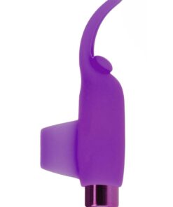 PowerBullet Silicone Teasing Tongue With Mini Rechargeable Bullet 2.5in - Purple