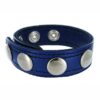 Strict Leather Speed Snap Cock Ring - Blue
