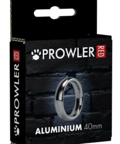 Prowler Red Aluminum Cock Ring 40mm - Silver
