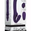 2 Become 1 Rechargeable Silicone Vibrator with Remote Control - Purple