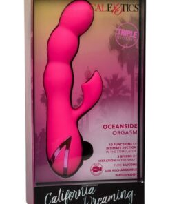 California Dreaming Oceanside Orgasm Rechargeable Silicone Clitoral Stimulator - Pink
