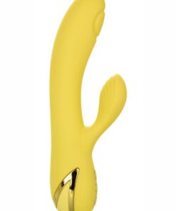 California Dreaming San Diego Seduction Rechargeable Silicone Rabbit Vibrator - Yellow