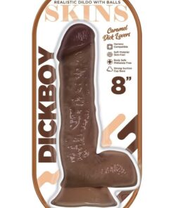 Dickboy Skins Caramel Lovers Dildo 8in