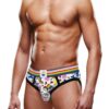 Prowler Pride Love and Peace 1 Brief - XLarge - Rainbow