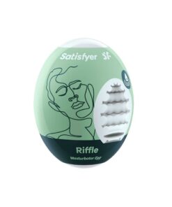 Satisfyer Masturbator Egg Single (Riffle) - Green