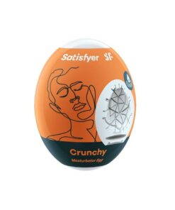 Satisfyer Masturbator Egg Single (Crunchy) - Orange