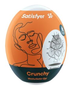 Satisfyer Masturbator Egg 3 Pack Set (Crunchy) - Orange