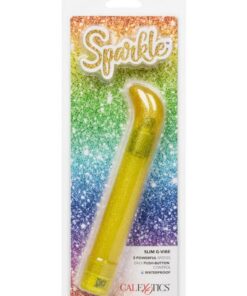 Sparkle Slim G Vibrator - Yellow