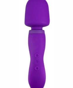 Wellness Dual Sense Rechargeable Silicone Massager - Purple
