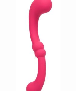 Pretty Little Wands Curvy Rechargeable Silicone Vibrator - Red