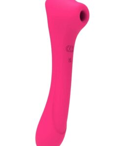 Alive Quiver Rechargeable Silicone Dual End Vibrator and Clitoral Stimulator - Magenta