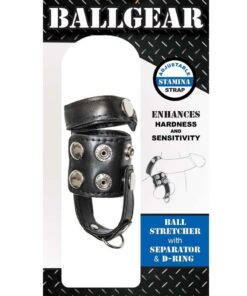 Ballgear Ball Stretcher with Separator and D-Ring - Black/Silver