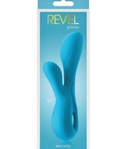Revel Galaxy Rechargeable Silicone Rabbit Vibrator - Blue