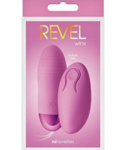 Revel Winx Rechargeable Silicone Bullet with Remote Control - Pink