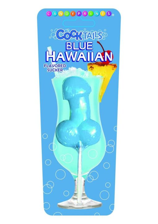 Candyprints Blue Hawaiian Cocktail Sucker
