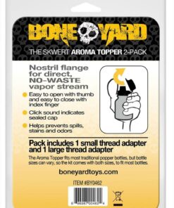 Boneyard Skwert Aroma Toppers (2 per pack) - Black