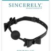 Sincerely Bow Tie Ball Gag - Black