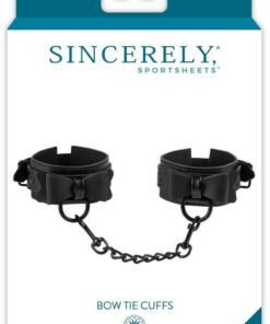 Sincerely Bow Tie Cuffs - Black