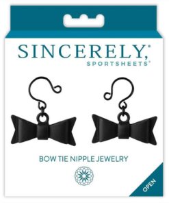 Sincerely Bow Tie Nipple Jewelry - Black