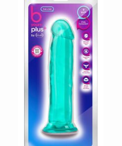 B Yours Plus Thrill n` Drill Realistic Dildo 9in - Teal