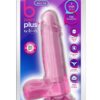 B Yours Plus Rock n` Roll Realistic Dildo with Balls 7.25in - Pink