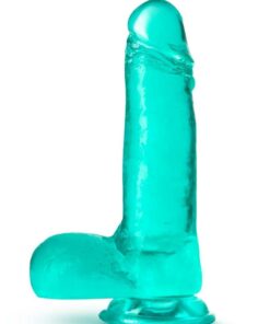 B Yours Plus Rock n` Roll Realistic Dildo with Balls 7.25in - Teal