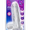 B Yours Plus Rock n` Roll Realistic Dildo with Balls 7.25in - Clear