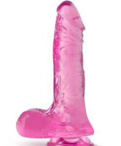 B Yours Plus Ram n` Jam Realistic Dildo with Balls 8in - Pink