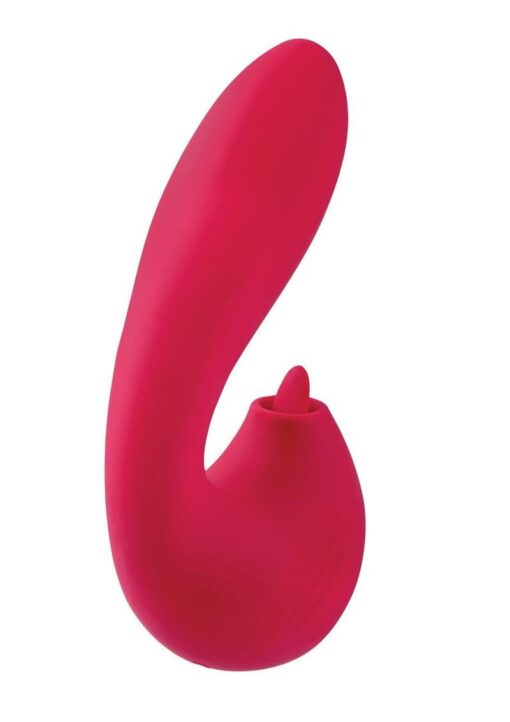 Adam and Eve Eve`s Clit Loving Thumper Silicone Rechargeable Vibrator - Red