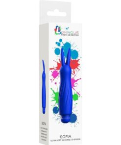 Luminous Sofia Bullet with Silicone Sleeve - Blue