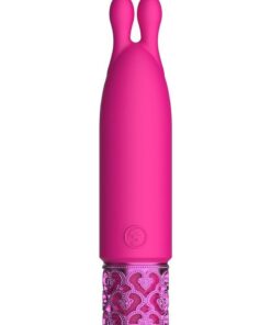 Royal Gems Twinkle Silicone Rechargeable Bullet - Pink