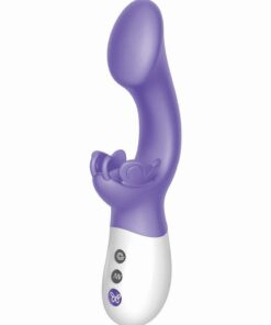 The Rabbit Company The Come Hither G-Kiss Butterfly Silicone Rechargeable Rabbit Vibrator - Purple