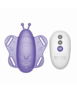 The Rabbit Company The Remote Control Butterfly Silicone Rechargeable Panty Vibe - Purple