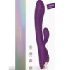 Bunny and Clyde Rechargeable Silicone Rabbit Vibrator - Purple Rain