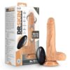 Dr. Skin Silicone Dr. Grey Rechargeable Thrusting Dildo with Remote Control 7in - Vanilla