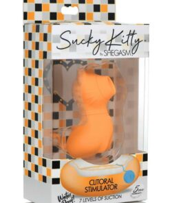 Shegasm Sucky Kitty Rechargeable Silicone Clitoral Stimulator - Orange