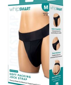 WhipSmart Soft Packing Jock Strap - Large - Black