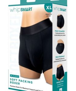 WhipSmart Soft Packing Boxer - Large - Black