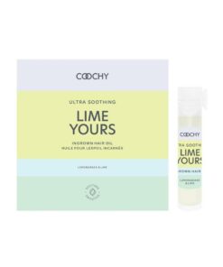 Coochy Ultra Soothing Lime Yours Ingrown Hair Oil Lemongrass Lime .06oz Vial with Card