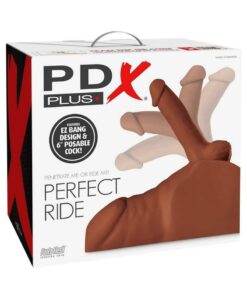PDX Plus Perfect Ride Posable Male Masturbator - Caramel