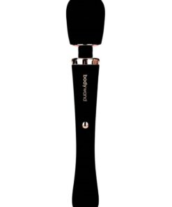 Bodywand Couture Rechargeable Silicone Wand Massager - Black/Rose Gold
