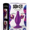 Squeeze-It Squeezable Silicone Tapered Anal Plug - Medium - Purple