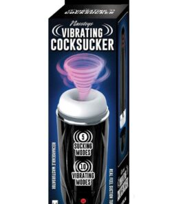 Vibrating Cocksucker Rechargeable Masturbator - Black