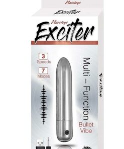 Exciter Multi Function Rechargeable Bullet - Silver