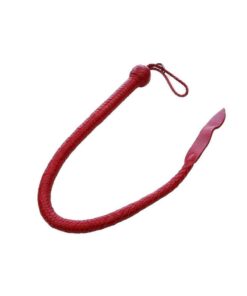 Rouge Leather Devil Tail Whip - Red