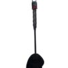 Rouge Mini Leather Hand Riding Crop - Black