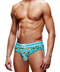 Prowler Fall/Winter 2022 Christmas Pudding Brief - Small - Blue/White