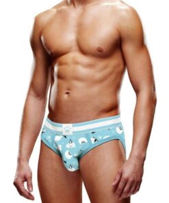 Prowler Fall/Winter 2022 Winter Animals Brief - Large - Blue/White