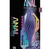 Anal Adventures Matrix Swirling Bling Silicone Plug - Sapphire Blue