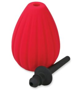 Prelude Silicone Enema Bulb Kit - Red/Black